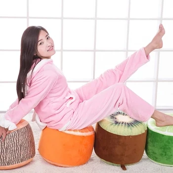 

Baby Chairs Toys Soft Inflatable fruit Seat Orange/lemon Plush Toys Stuffed Doll Creative Cute Gifts for Kids and Girls