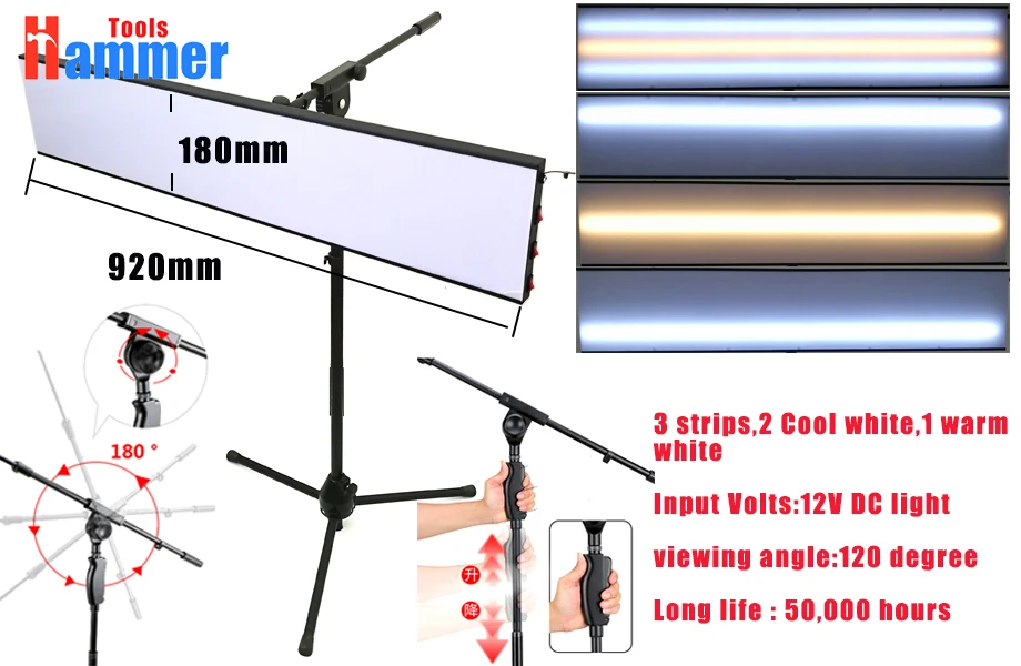 Огромный PDR лампа Дент удаления свет с регулируемым кронштейн