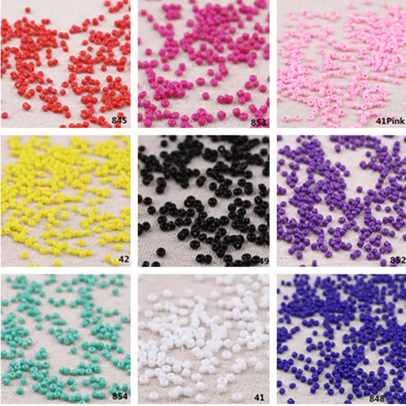 

200pcs 4mm Solid Color Czech Seed Glass Beads For Crafts Handmade Crystal Spacer Loose Beads To Make Bracelets DIY Necklace