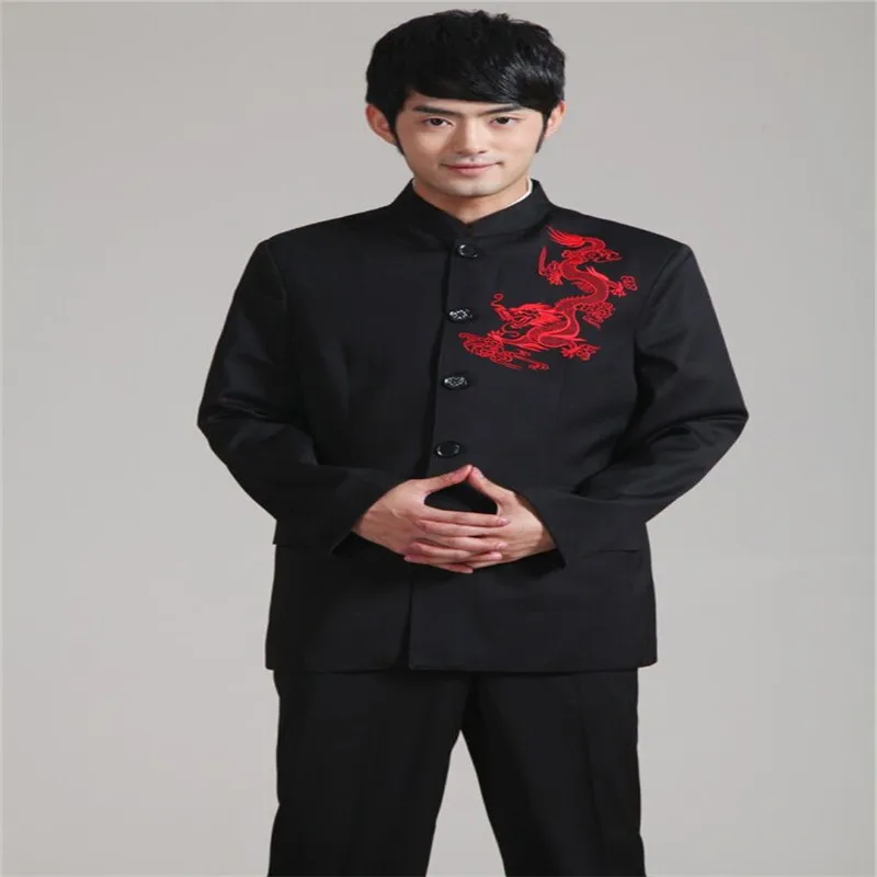 Dragon Jackets Coats Men Embroidery Chinese Traditional