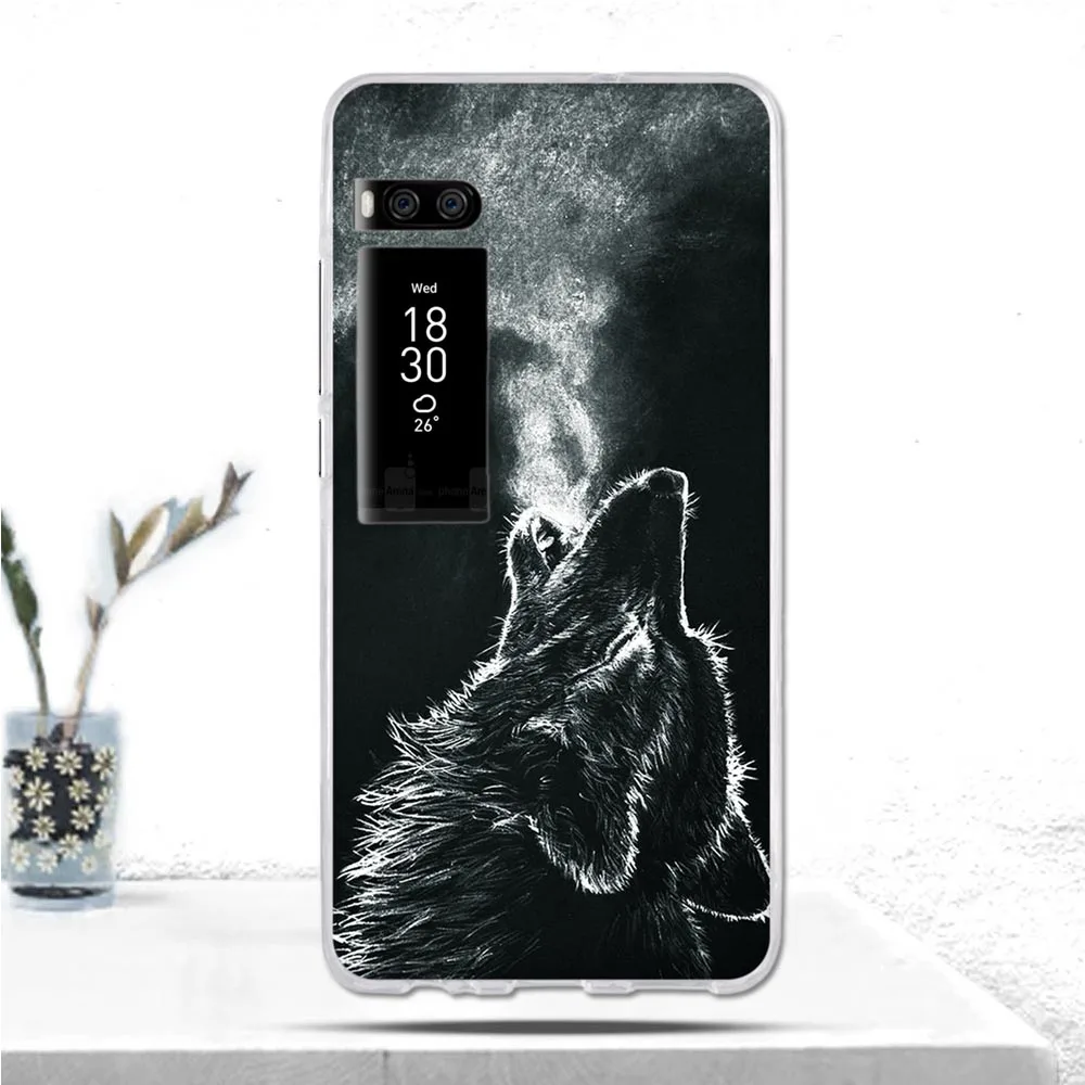 Роскошный чехол для Meizu Pro 7 PRO7 мягкий силиконовый телефона с рисунком в виде