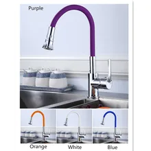 Кухонные смесители, медные, многоцветные, силикагель, для носа, в любом направлении, вращаются, кухонный кран, вращающийся, чтобы переключить воду на выходе, смеситель