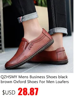 QZHSMY Increase Men Dress Italian Shoes Black Slip-on Man Shoes Leather Genuine Spring Autumn