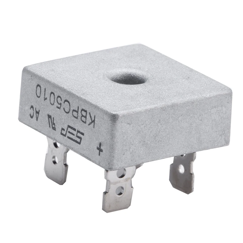 5 x KBPC5010 1000V 50A металлический чехол 4 Pin однофазный диодный мост выпрямителя Mar28