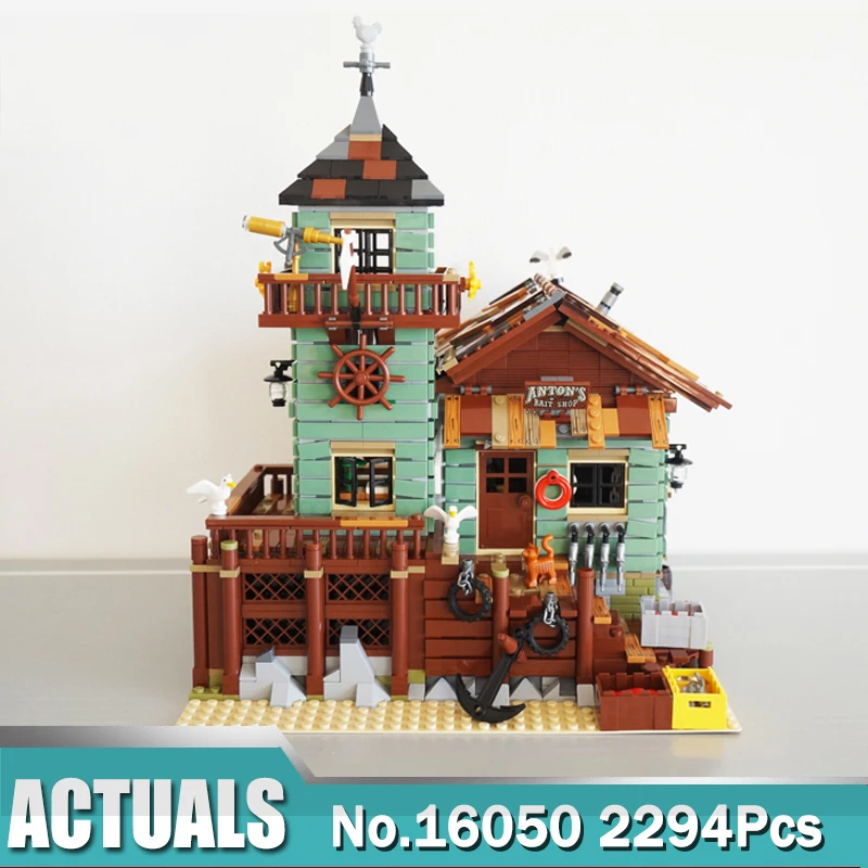 

16050 2294Pcs MOC Series Compatible With Legoing 21310 Old Fishing Store Set Building Blocks Bricks Educational Kids birthday