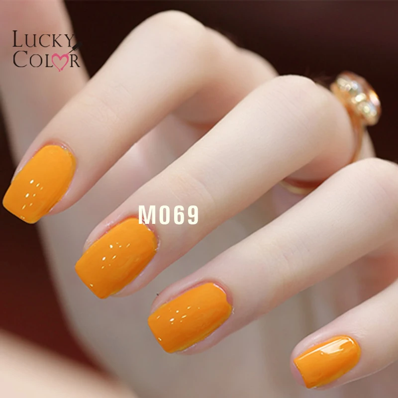 Оранжевый Гель-лак для ногтей, высокое качество, долговечный, замачиваемый, УФ светодиодный, инструменты для маникюра, 10 мл, 12 цветов