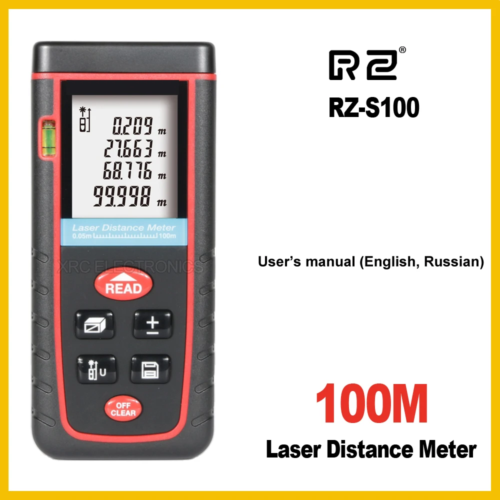 

RZ- Laser Distance Meter Rangefinder Range Finder Electronic Ruler Digital Tape Measure Area volume Tool 40m 60m 80m 100m