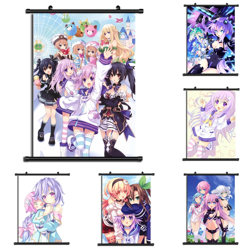 

Hyperdimension Neptunia Anime Manga Wall Poster Scroll Home Decoration Wall Art