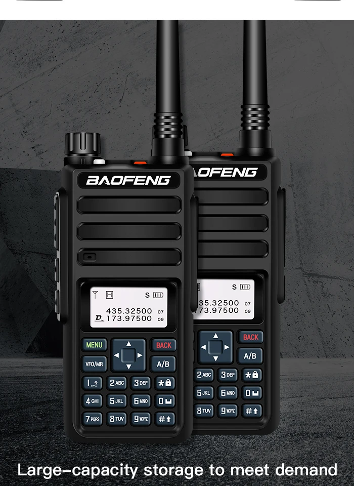 Baofeng DM-1801 Dual Band Dual Time slot DMR цифровой/аналоговый 2Way радио 136-174/400-470 МГц 1024 Каналы Ham иди и болтай Walkie Talkie DMR