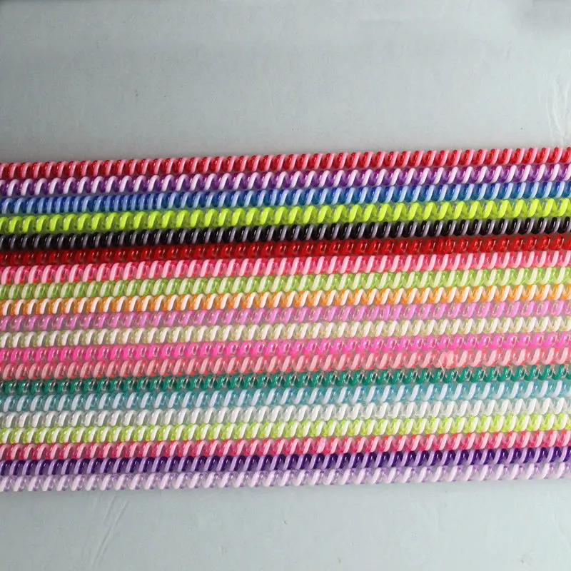 

5pcs Colorful Spiral Phone USB Data Charging Cable Cord Wrap Protector Winder New