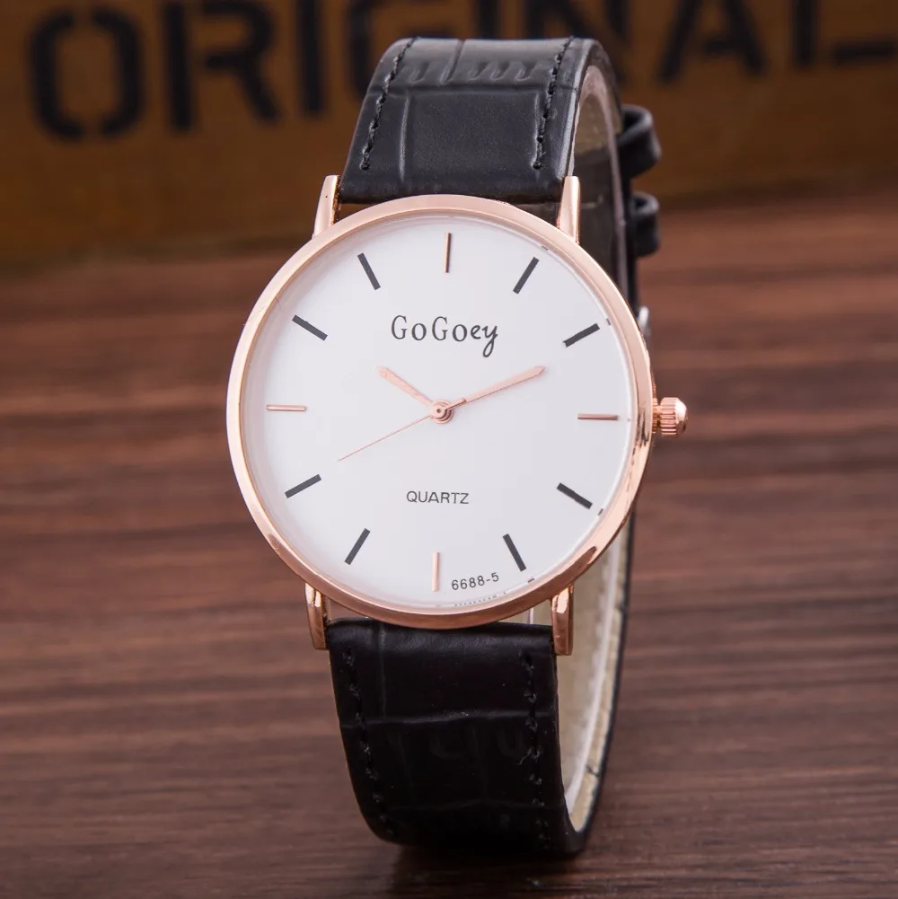 Stylish Gogoey Brand Watches Women Fashion Big Dial Quartz Watch Rhinestone Scale Wristwatches Elegant Relogio Feminino