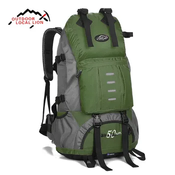 

LOCAL LION Camping Hiking Backpack Sports Bag Travel Rucksack Mountain Climb Equipment 50L for Men Women males Teengers