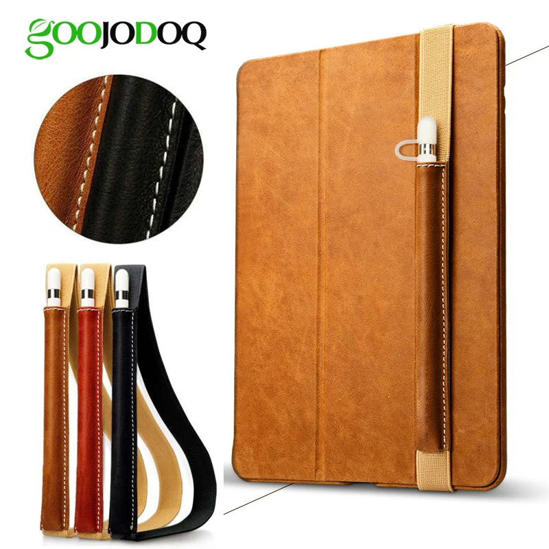 

Leather Sleeve for Apple Pencil Case Holder Cover Pouch Bag Anti-knock Fixable Bag for ipad pro 9.7 10.5 12.9 inch pencil Holder