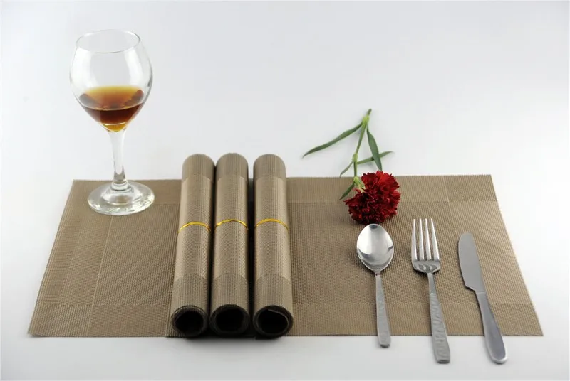 Hot Sales PVC Placemat for Table Mat Pad Drink Wine Coasters 11