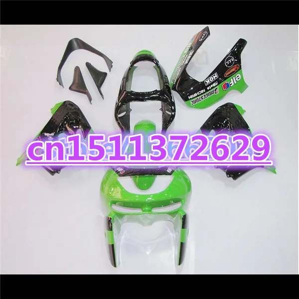 

Bo Fairing Kit for KAWASAKI Ninja ZX-9R 98-99 black green ZX9R 1998 1999 ZX 9R 98 99 9R 98 99 Motorcycle Fairings set