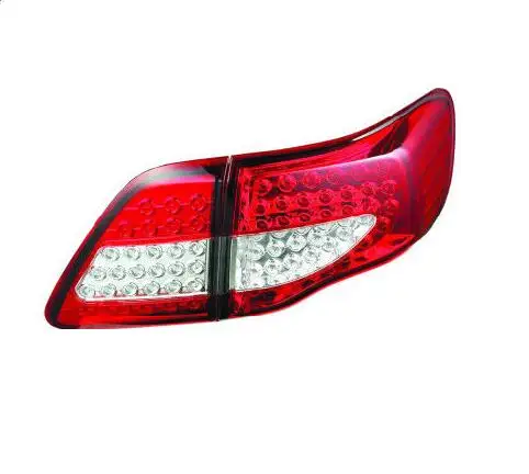 KUNFINE пара Автомобильный задний светильник в сборе для TOYOTA COROLLA 2008 2009 2010 2011 светодиодный тормозной светильник с поворотным сигналом светильник - Цвет: RED CLEAR