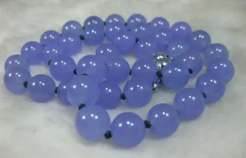 

Free Shipping >>NATURE BLUE 8MM JADE BEADS JADEITE NECKLACE 17.5INCH