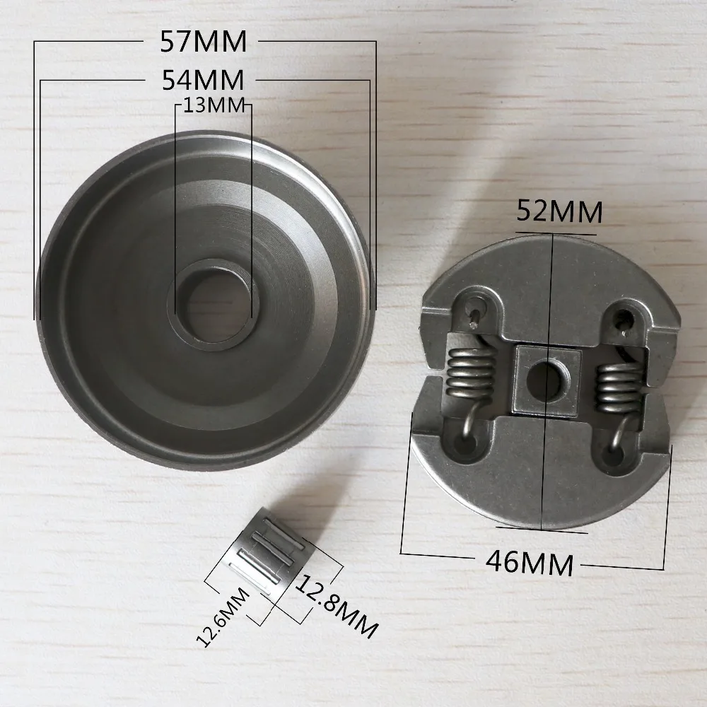 CLUTCH & CLUTCH DRUM & NEEDLE BEARING FIT FOR CHINESE CHAINSAW 2500 25CC 4