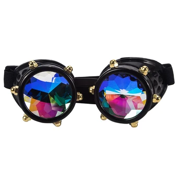  Man Woman Steampunk Goggles Sunglasses Vintage Cool Goggles gothic Goggles Colorful Lens Eyewear Gothic 4