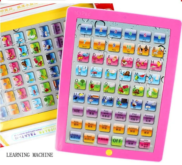 Child Number and Word Learning Pad Toy English Edition ABC Educational