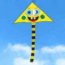 Улыбающееся лицо Детские воздушные змеи летающие наружные игрушки weifang кайт завод парашют с ручкой линия winder деревянный огромный