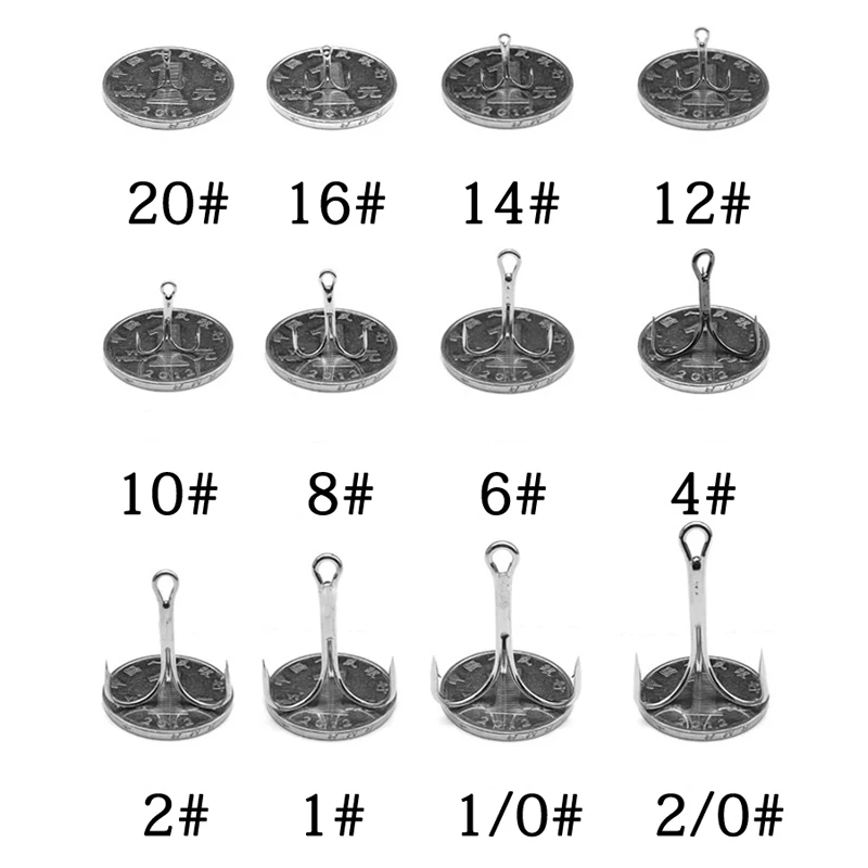 50 шт./кор. тройной рыболовный крючок из высокоуглеродистой Сталь крючков с бородкой и 2#4#6#8#10# карп рыболовные снасти с коробка для хранения X372