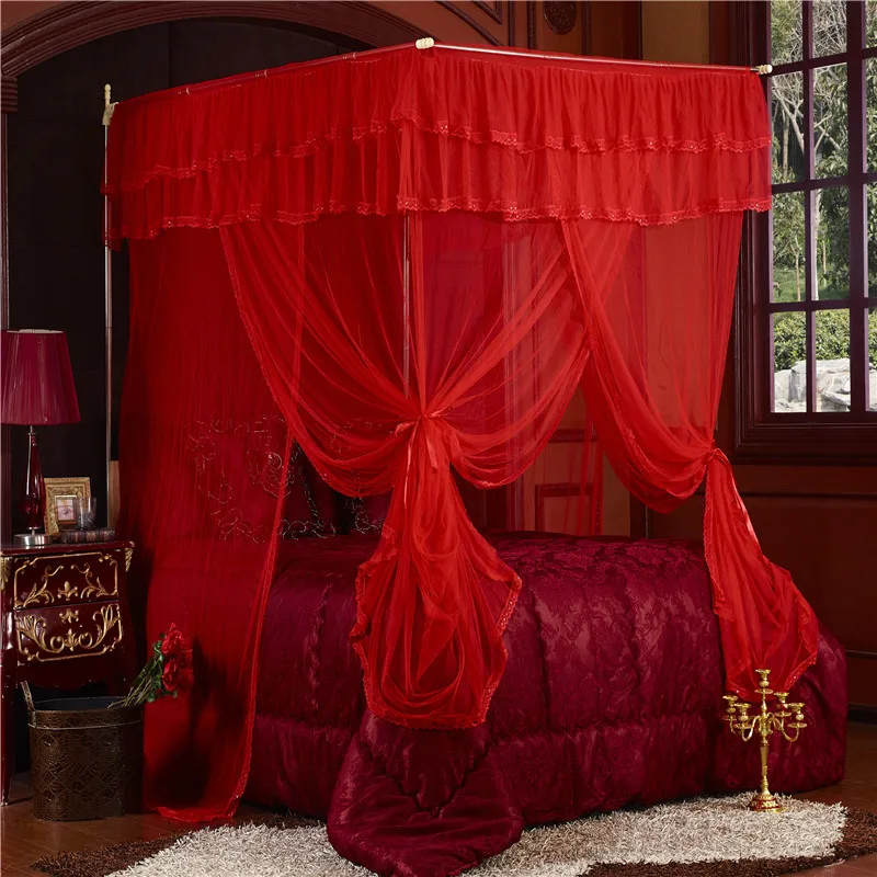 Fishing Rod Retractable Mosquito Net Three Door Bold Stainless Steel