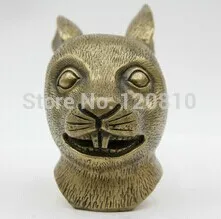 

Chinese Bronze Copper Ware Collection Art Yuanmingyuan Rabbit-head Statue