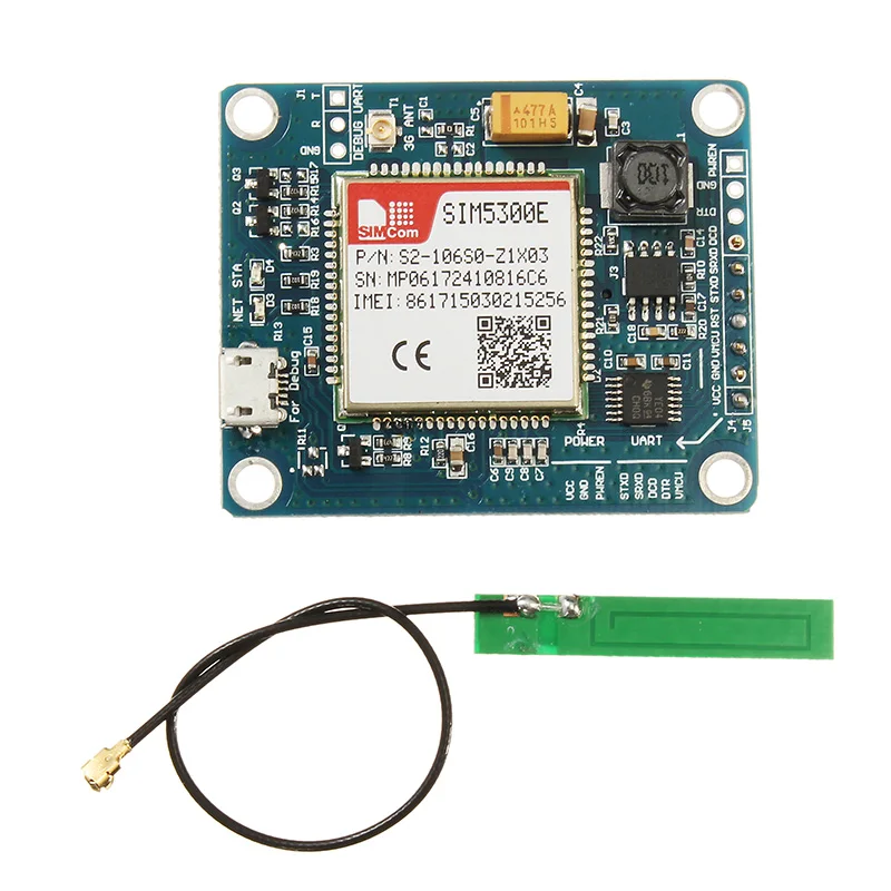 

3G SIM5300E Development Board GSM GPRS GPS SMS Data 3G Network Speed Module