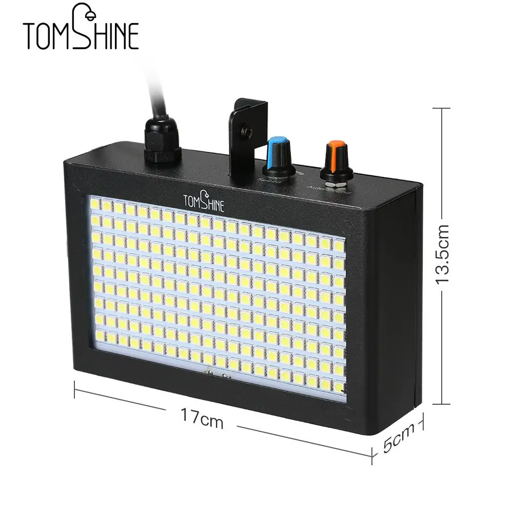 35 Вт SMD5050 180 светодиодов строб вспышки света Портативный автоматический запуск звук Управление Скорость Регулируемый для сцены диско DJ