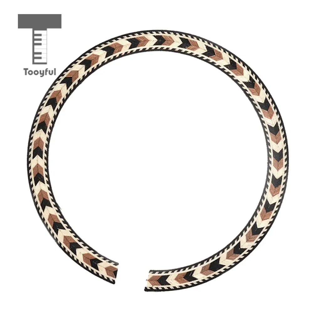 Tooyful Wood Soundhole Rosette Decal Sound Hole Sticker for Acoustic Classical Guitar Parts