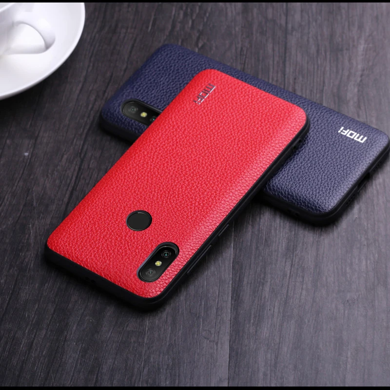 Чехол Mofi для Xiaomi Redmi Note 6 Pro чехол из ПУ кожи с зернистой поверхностью накладка