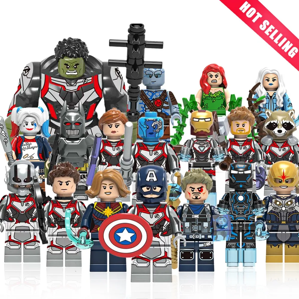 

Single Avengers 4 Endgames LegoING Captain America Building Blocks Figures spiderman bricks Compatible LEGOly playmobil DIY Toys
