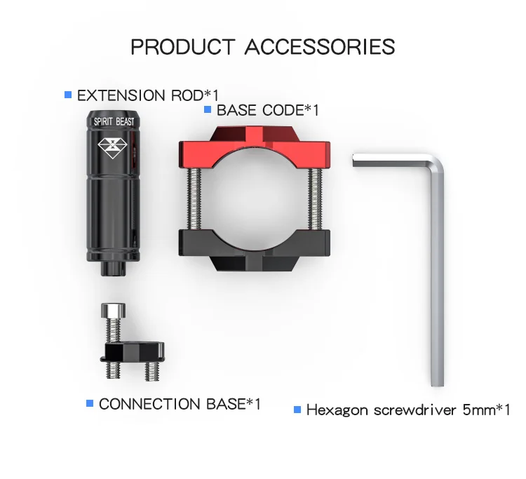 SPIRIT BEAST Motorcycle headlight Bracket Spotlight Multifunctional Expansion Lever Fixture Motocross Parts Pit Bike AVT SCOOTER