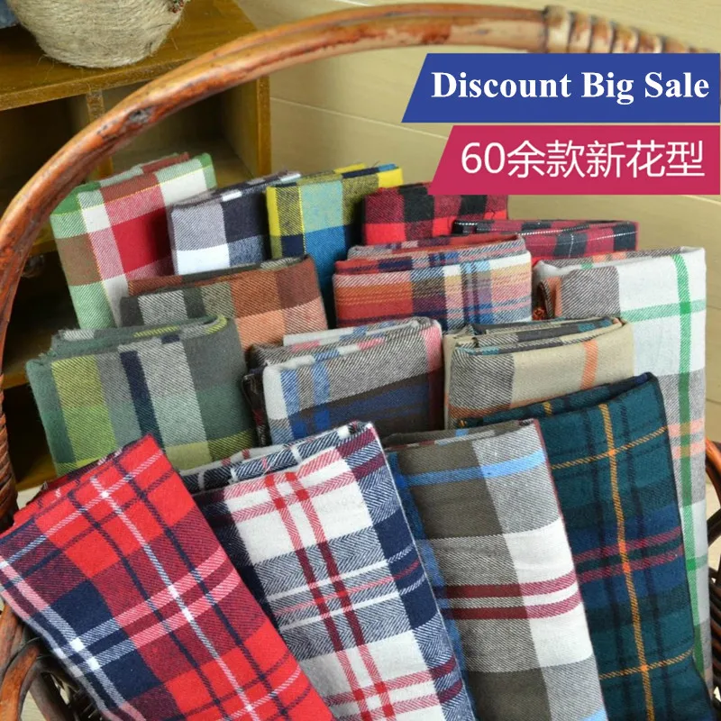 Customized 145cm width Scotland lattice font b Tartan b font Plaid Cotton chiffon satin silk Cloth