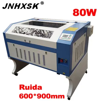 

JNHXSK 110V/220V laser engeaving cutting machine CNC TS6090 80W Ruida system CO2 laser cutter DIY Acrylic wood MDF PVC paper