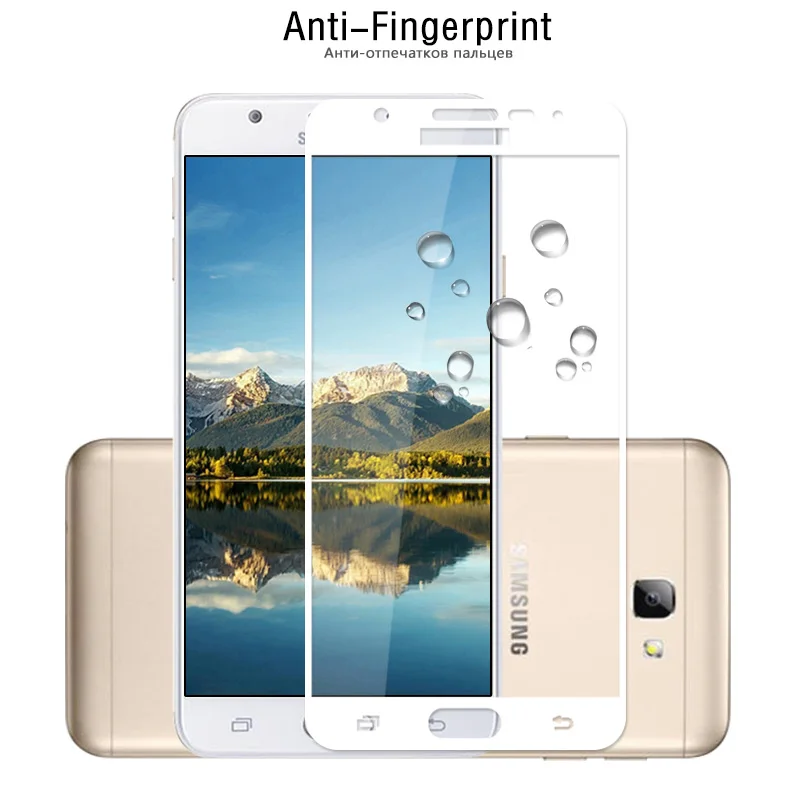 Для Samsung Galaxy J7 Prime SM G610F закаленное стекло полное покрытие для J7Prime пленка