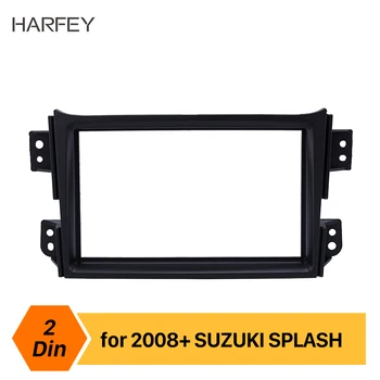 

Harfey 2 Din Black Car Radio Fascia for Suzuki Splash 2008 2009-2014 Auto stereo Panel Kit Dash CD Plate Frame Installation kit