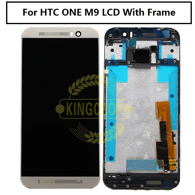 

100% test 5.0" For HTC ONE M9 LCD Touch Screen with Frame For HTC M9 Display Digitizer Assembly Replacement Parts M9E M9W LCD