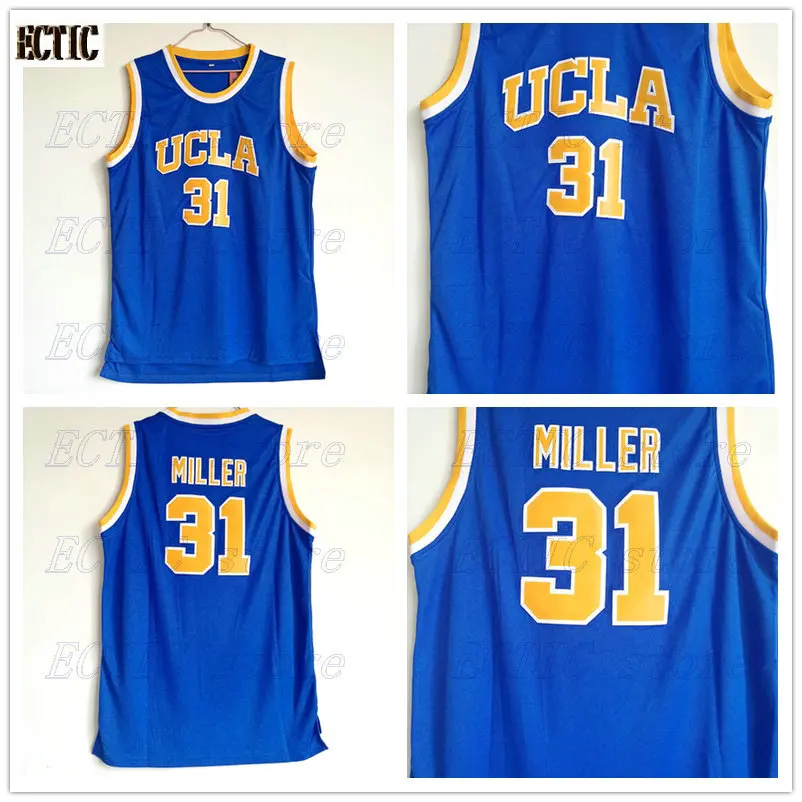 2018 hot sale ECTIC 31 Reggie Miller Jersey UCLA College Blue