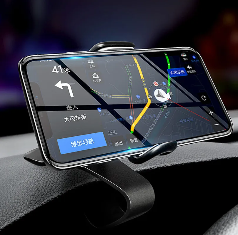 

Auto Car Dashboard Mount Stand Phone Holder Universal Mobile Phone Stands Holder 360 Degree Adjustable Clip GPS Display Bracket