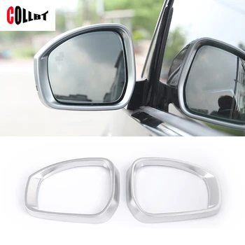 

2Pcs ABS Matte Chrome Side Rearview Mirror Frame Cover Trim For Land Rover Discovery 5 2017