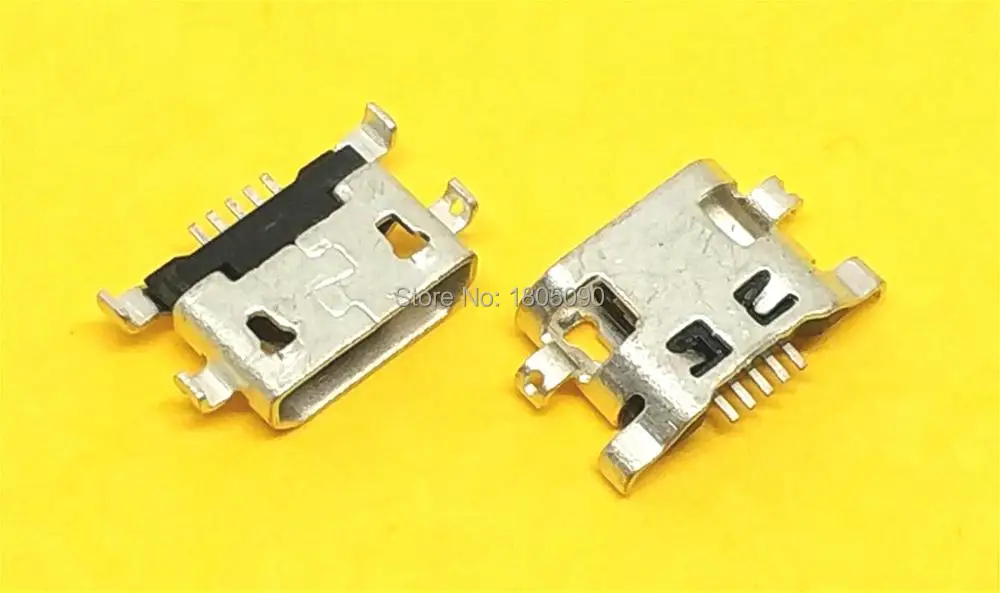 10 шт. Micro USB обратная Тяжелая пластина 1,2 разъем для зарядки для lenovo A708t S890/для Alcatel 7040N для HuaWei G7 G7-TL00