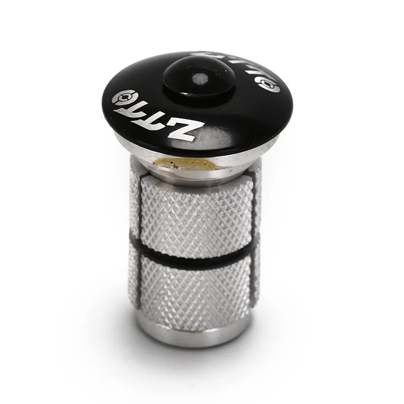 1Pc Silver Bike Fork Steerer Headset Expander Plug Adjuster Top Cap
