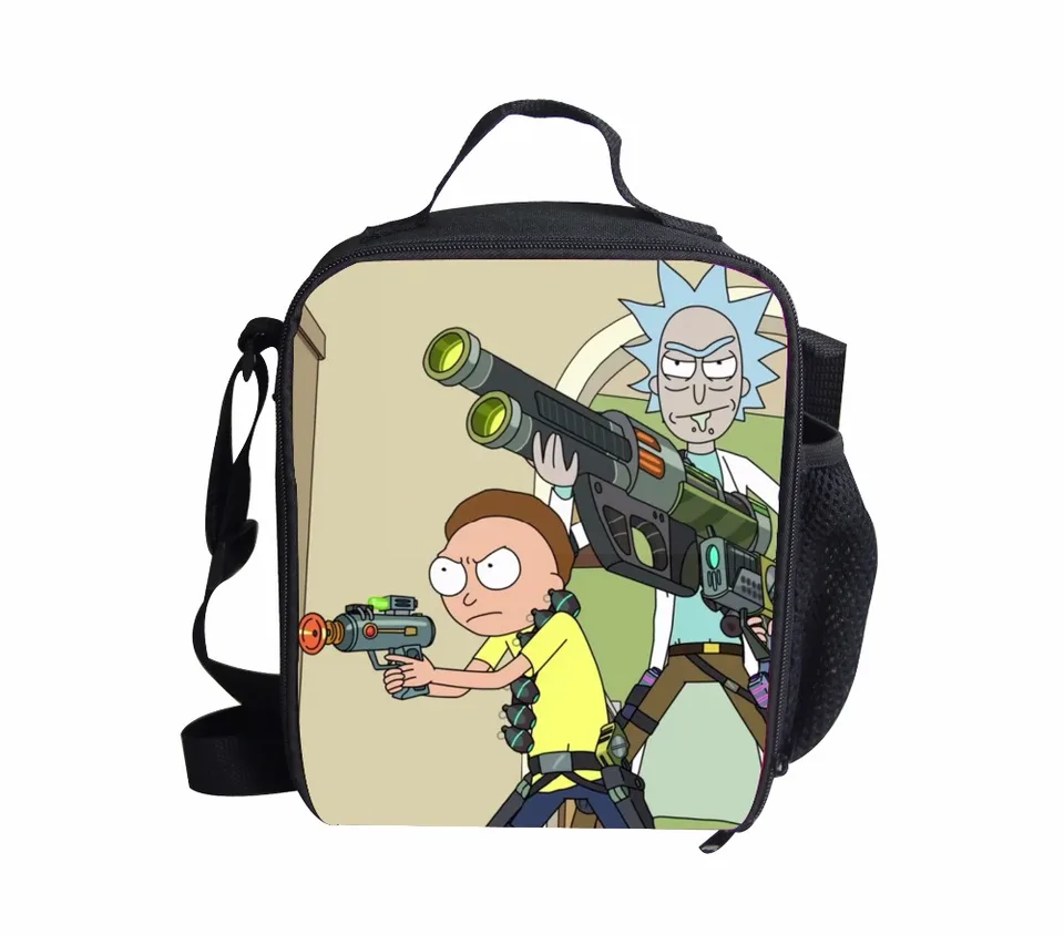 rick and morty lunch bag