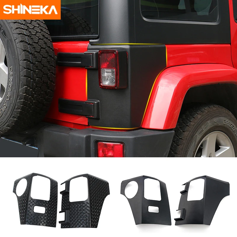 Kit For Jee Wrangler JK 20072017 Black ABS Front &Rear Corner Armor