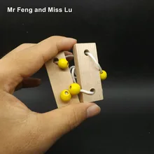 Мини деревянные игры ума веревка головоломка Традиционная игрушка для всей семьи