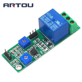 

5V 12V Hysteresis Voltage Comparator Module Threshold Adjustable High Level and Switch Dual Output Jitter Comparator Board
