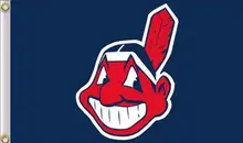 Cleveland Indians MLB Flag 3X5FT Flag Hot Sale Products 90×150 cm Sports Outdoor Flag Brass Metal Holes Custom Flag, Free Shippi