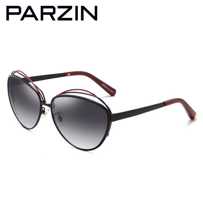 Sonnenbrille sliver Coffee sliver Neue Gläser Blue Pink Black Fall Übergroße 9838 Parzin Bunte Brillen Metall Polarisierte gold Damen Mit Weibliche Frauen 5ZzqqTwaS